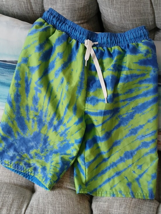 Sea Life Co. Other - Sea Life Co. Swim Trunks Boys Sz L Blue Green Tie Dye